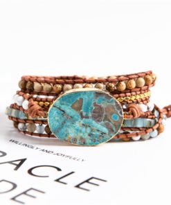 Bracelet Bohème Chic en perles et pierre de jaspe
