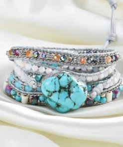 Bracelet Bohème Chic en perles et turquoise